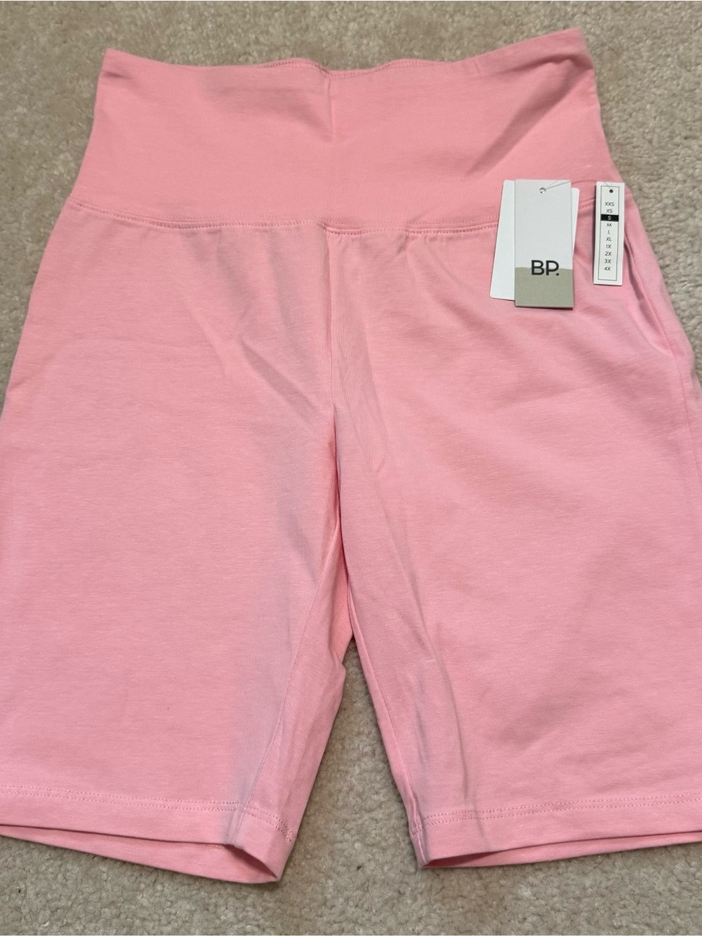 bp Soft Pink High-Rise Bike Shorts